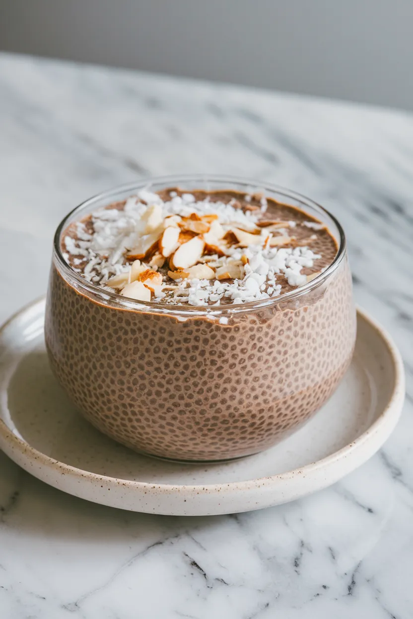 8. Almond Joy Chia Pudding