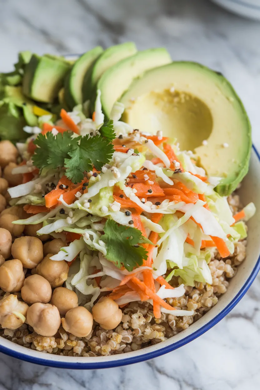 8. Cabbage & Carrot Slaw Nourish Bowl