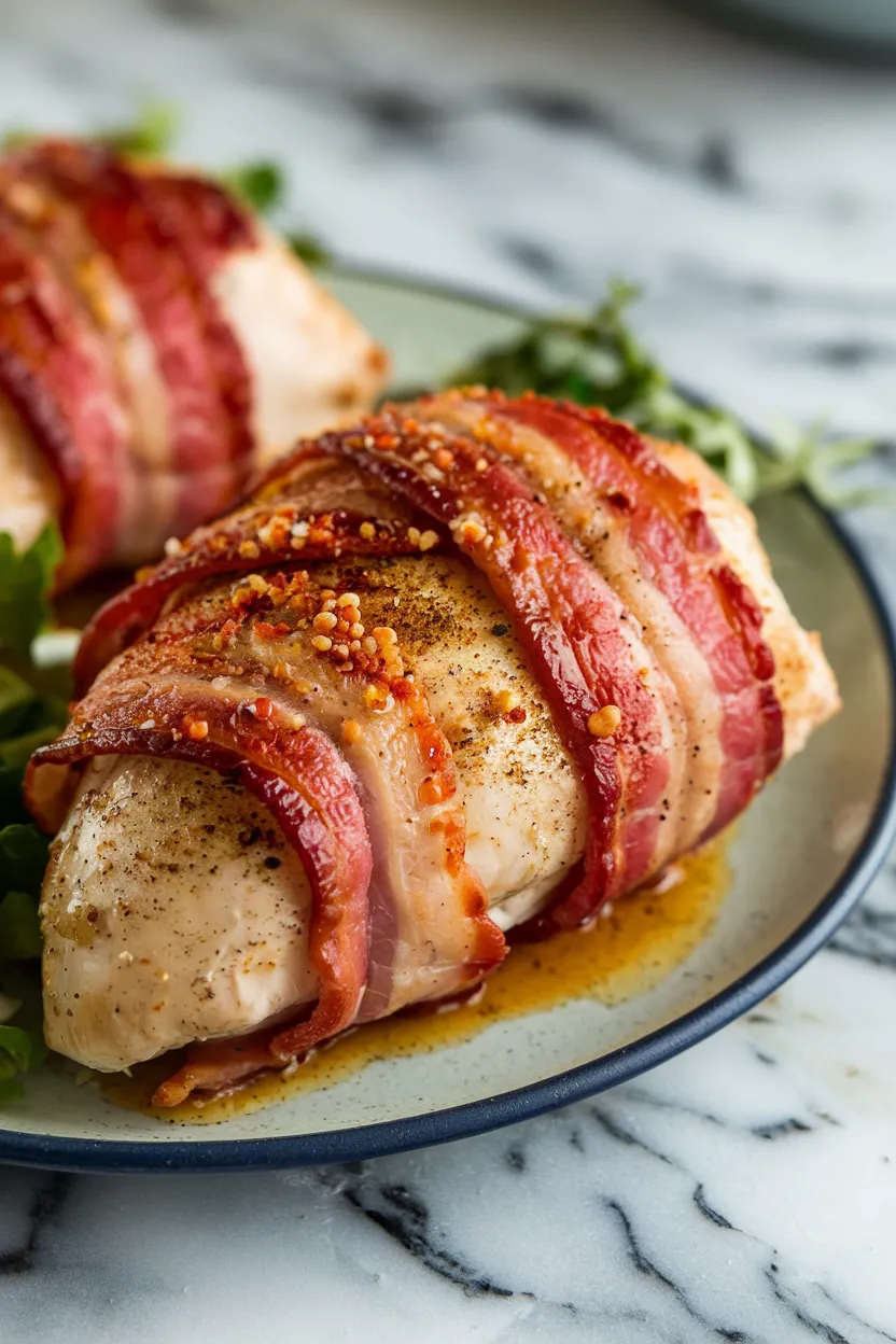 9. Keto Bacon Wrapped Chicken