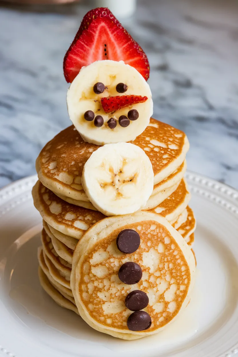 9. Snowman Pancakes