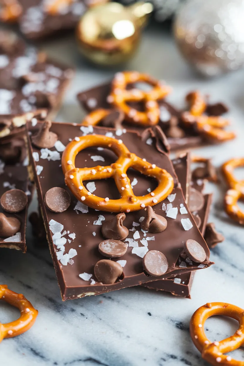 9. Toffee Pretzel Bark