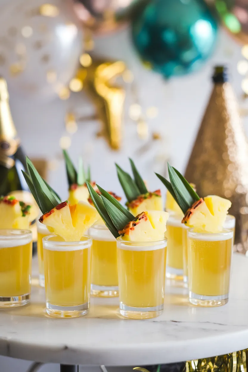 9. Tropical Pineapple Champagne Jello Shots