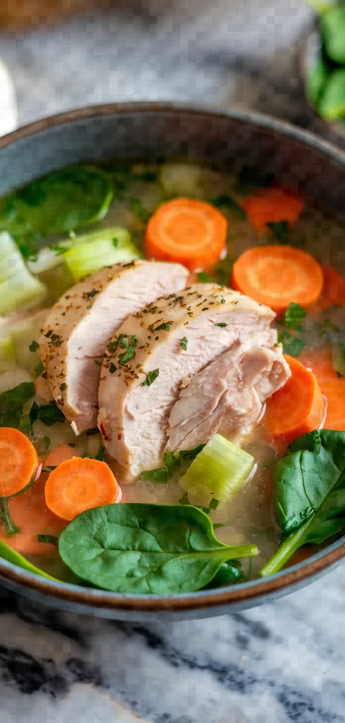 1. Chicken and Vegetable Healthy Soup