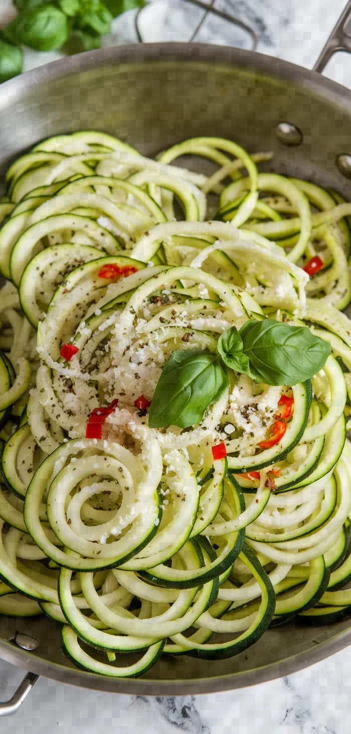 1. Low Calorie Zucchini Noodles