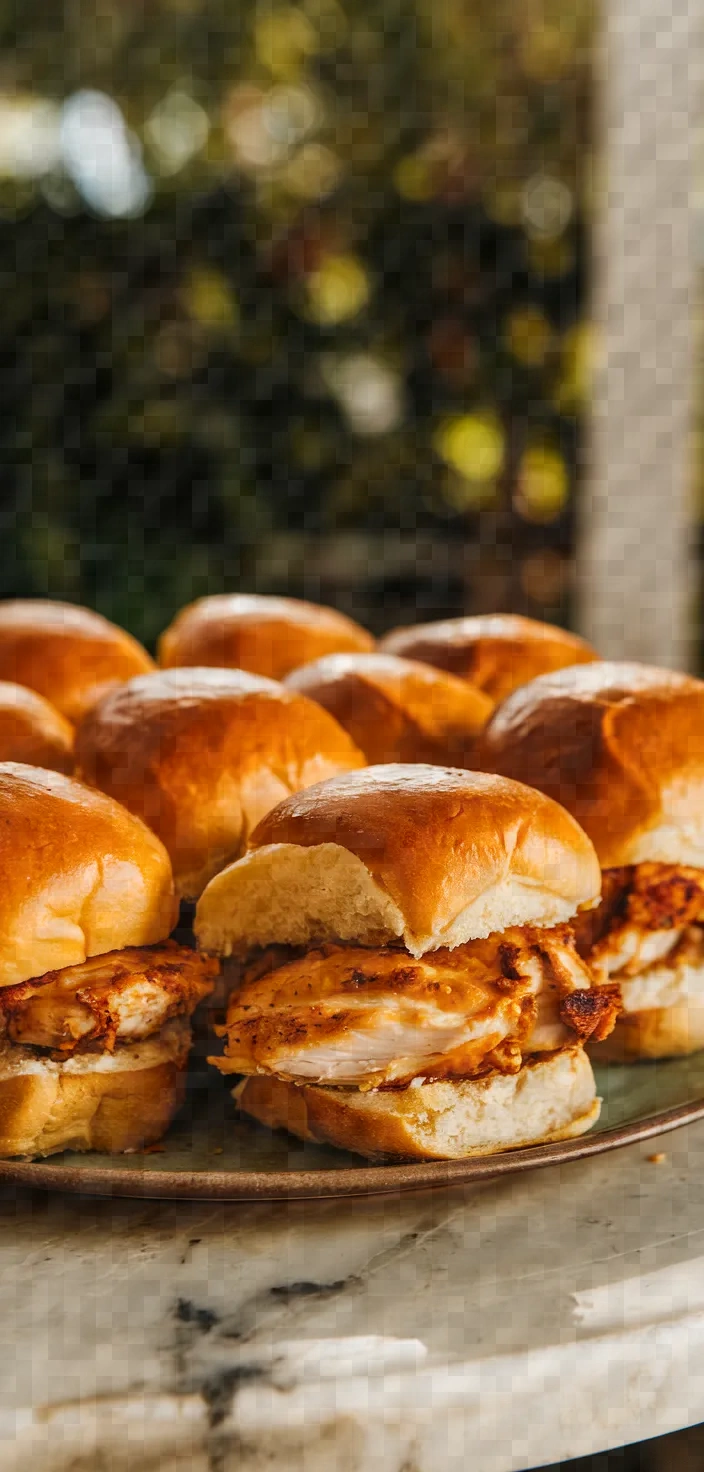 10. Maple Bourbon Chicken Sliders