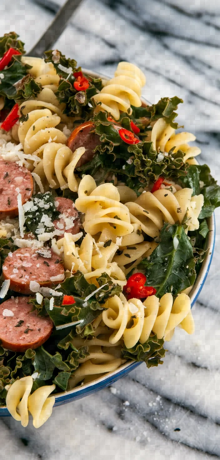 11. January Kale and Sausage Pasta