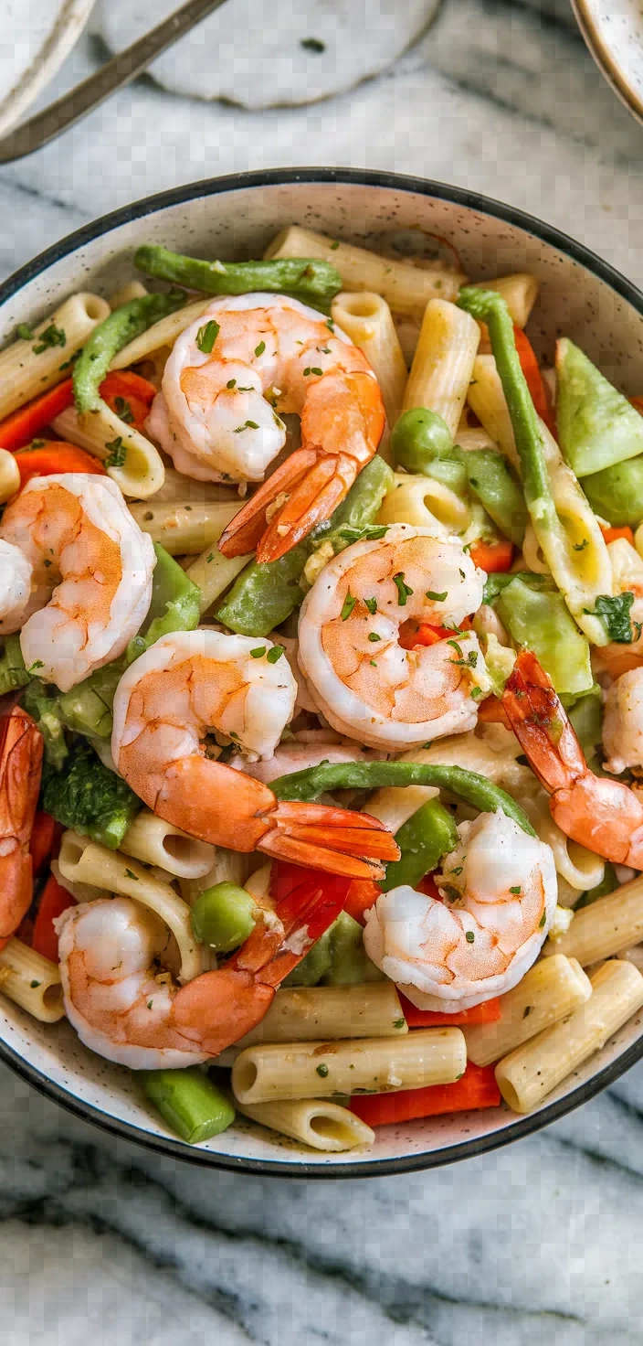 11. Shrimp Primavera Pasta