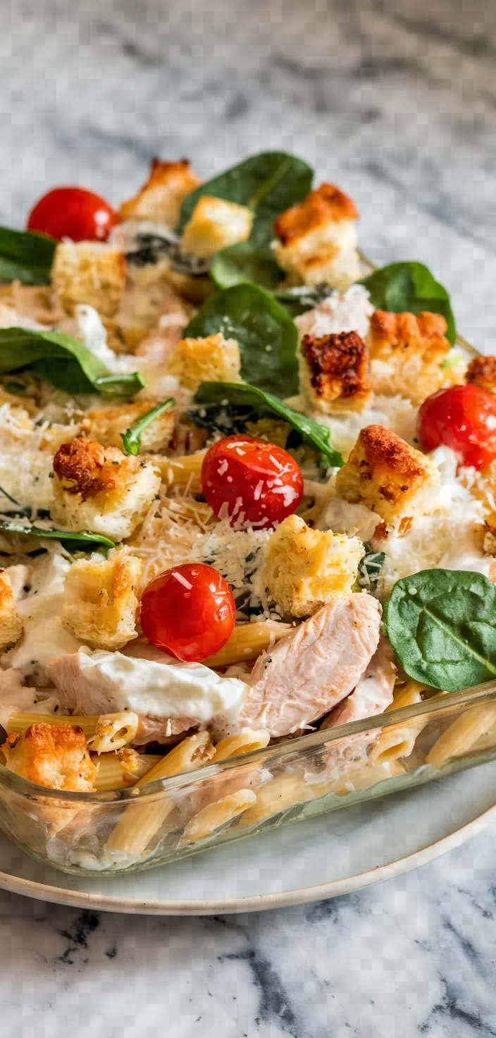 12. Baked Chicken Caesar Casserole