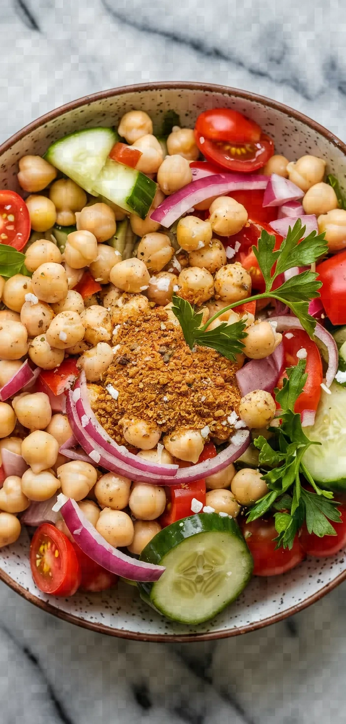 12. Low Calorie Chickpea Salad