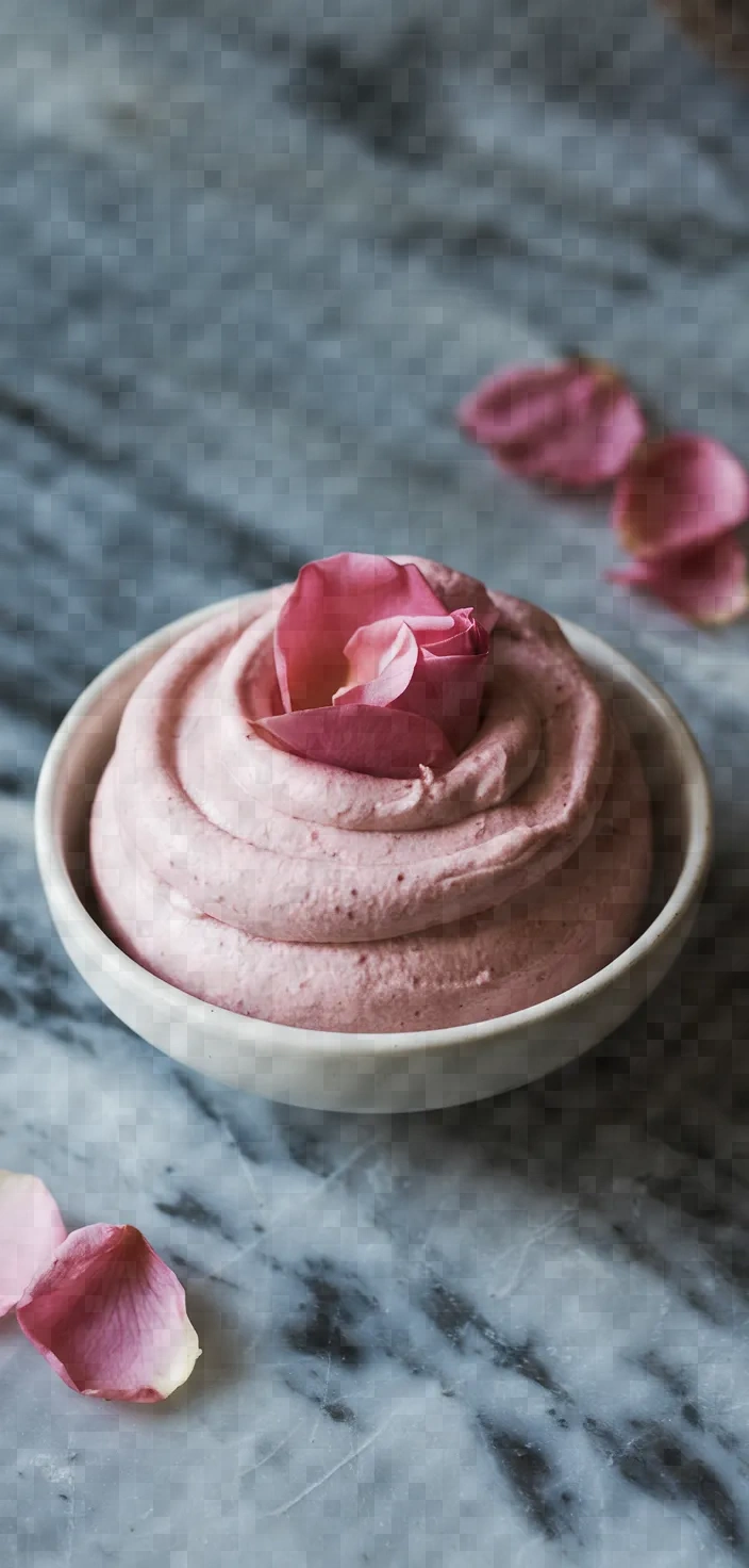 12. Rose-flavored Mousse