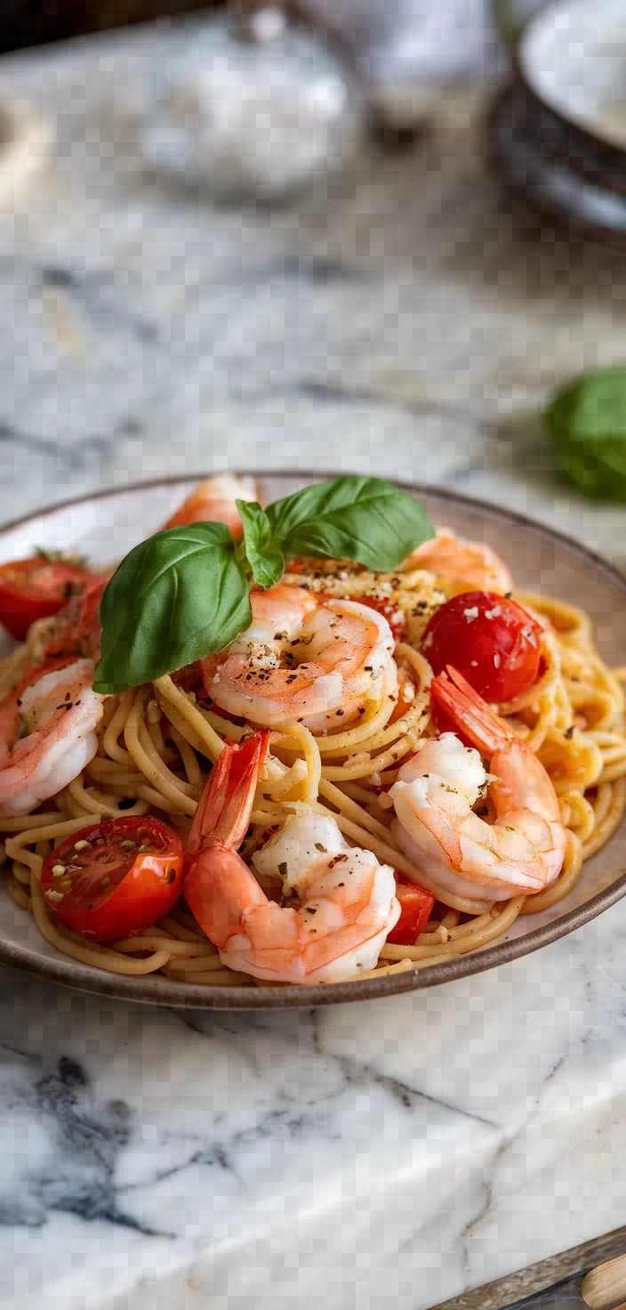 12. Shrimp and Tomato Pasta