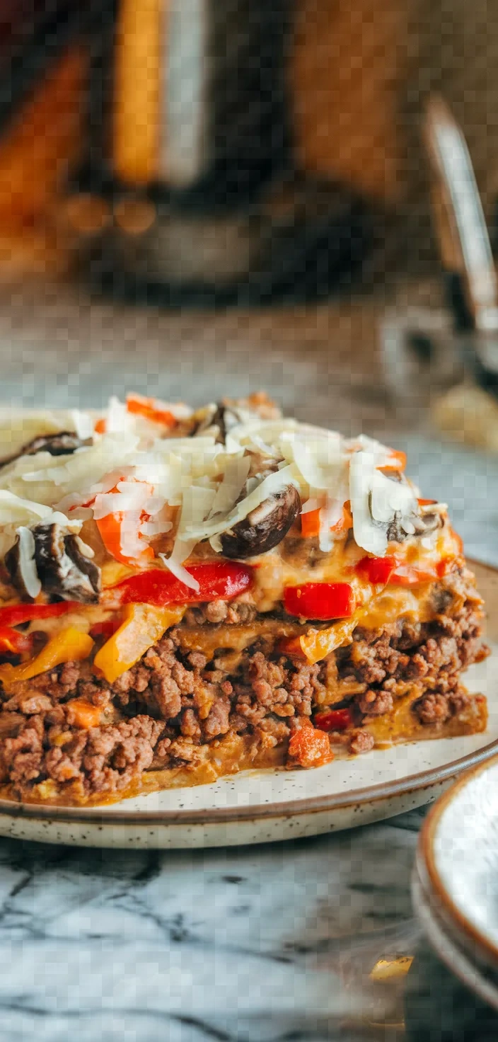 14. Philly Cheesesteak Keto Casserole