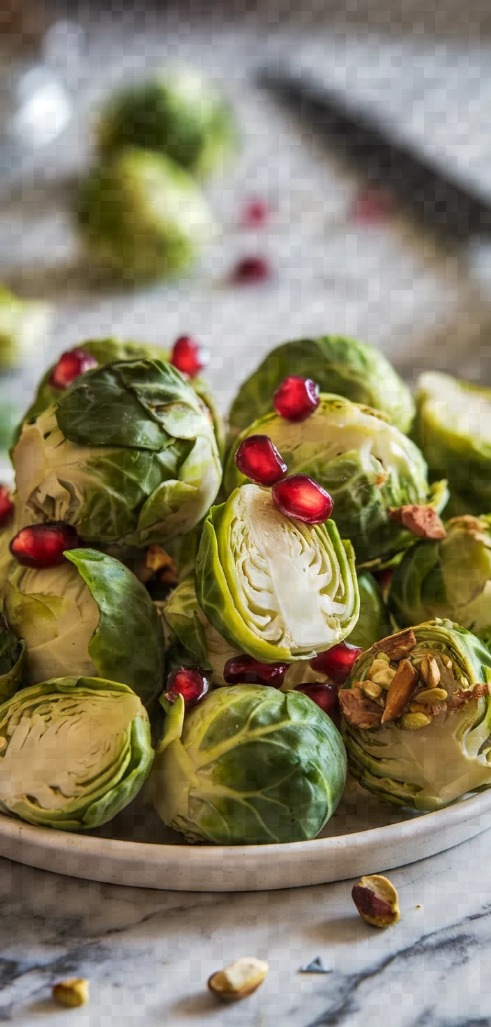 14. Pistachio Pomegranate Christmas Sprouts