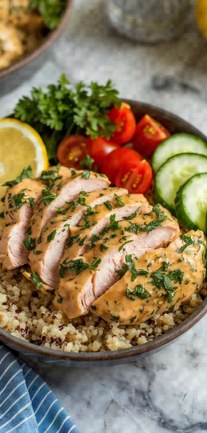 18. Lemon Herb Chicken Dinner Bowl