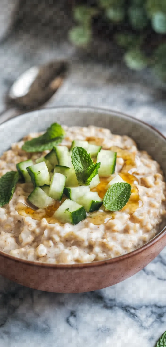 19. Cucumber Mint Oatmeal