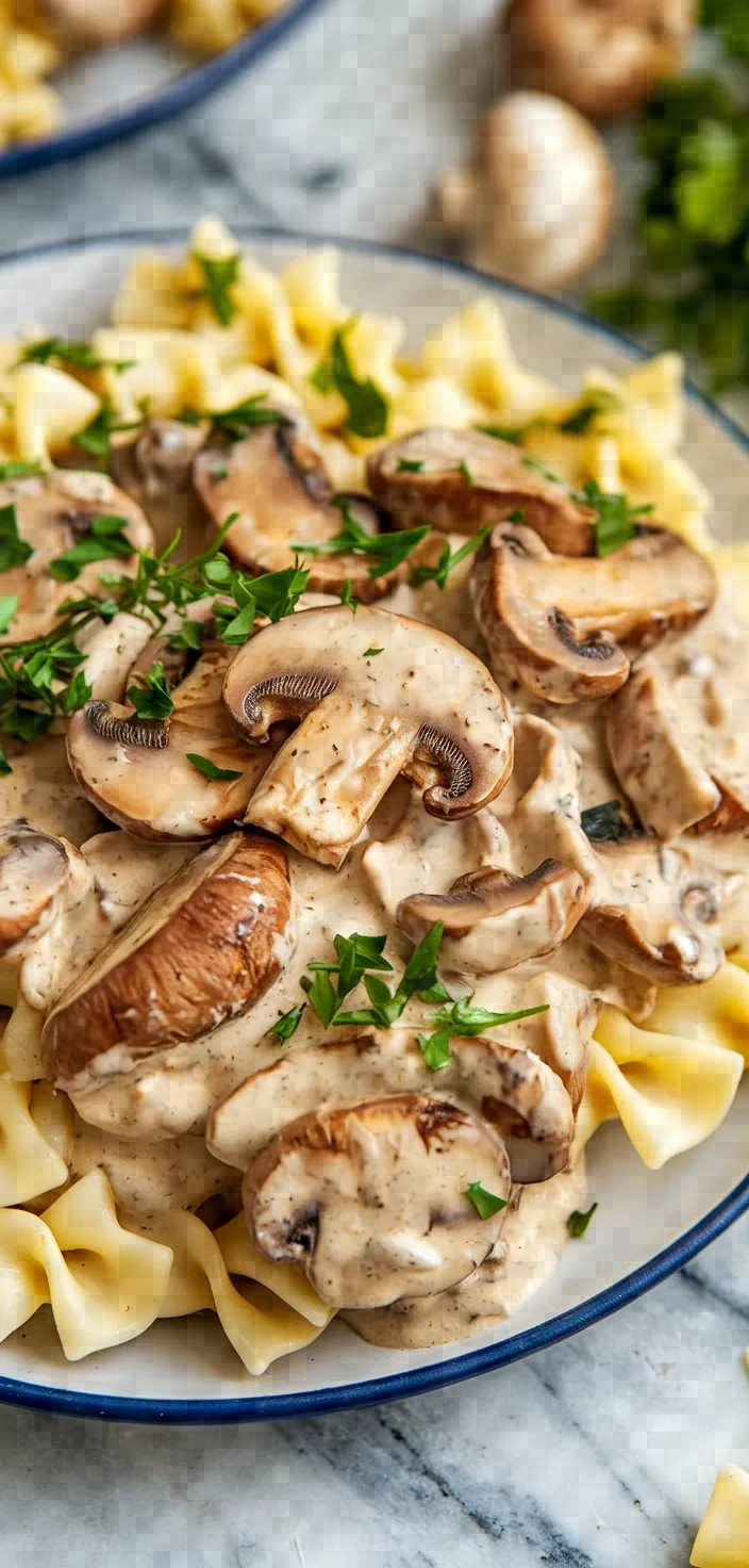 2. Creamy Veganuary Mushroom Stroganoff