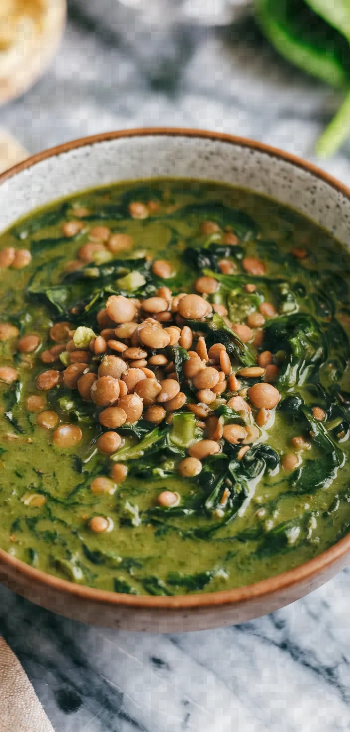 2. Lentil and Spinach Protein-Packed Soup