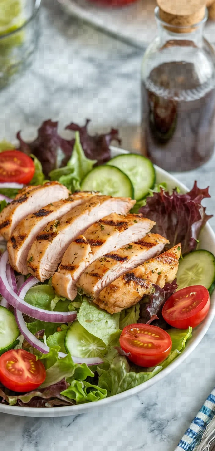 2. Low Calorie Grilled Chicken Salad