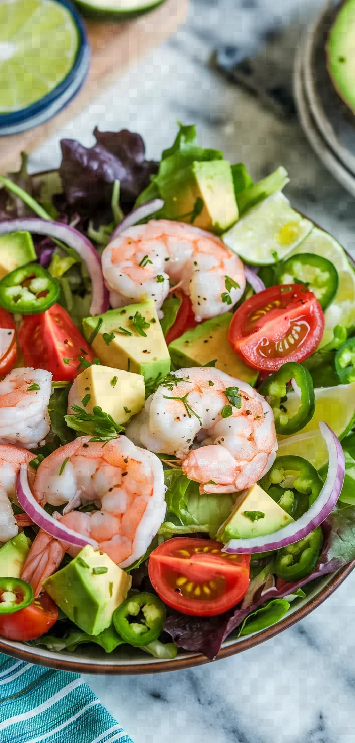 20. Low Calorie Shrimp and Avocado Salad