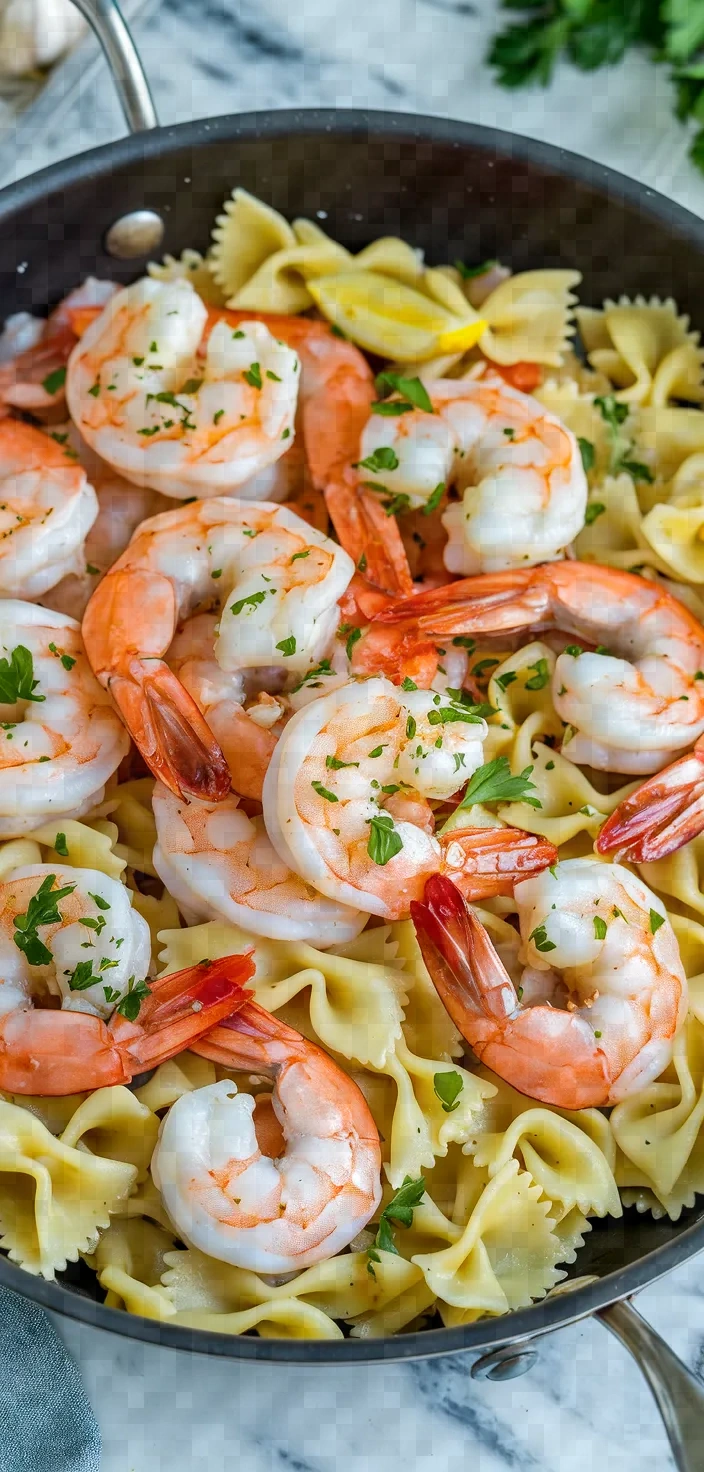 3. Garlic Butter Shrimp Pasta