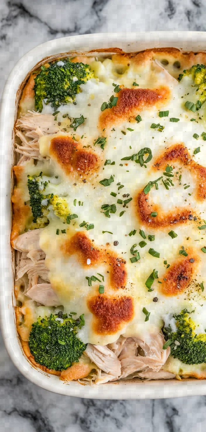 3. Keto Chicken Alfredo Casserole