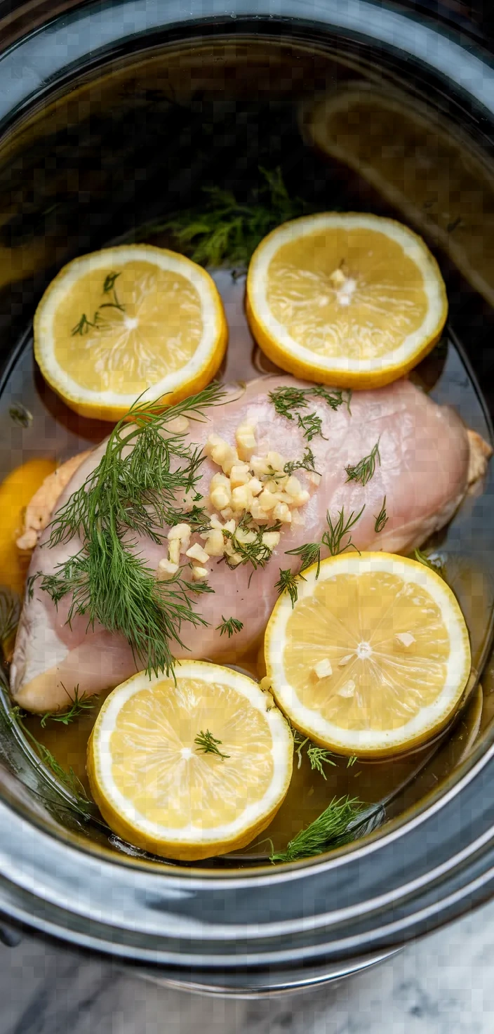 3. Lemon Dill Crockpot Chicken Breast