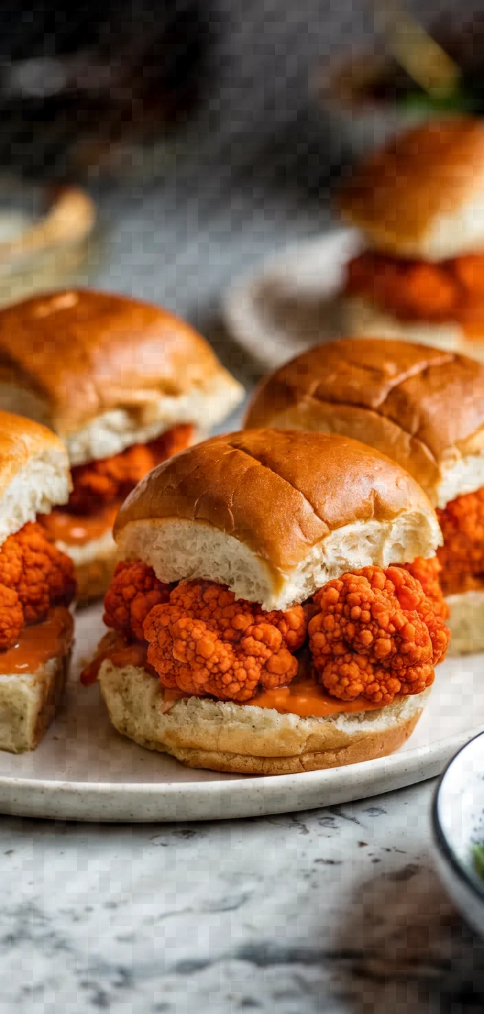 4. Buffalo Cauliflower Sliders