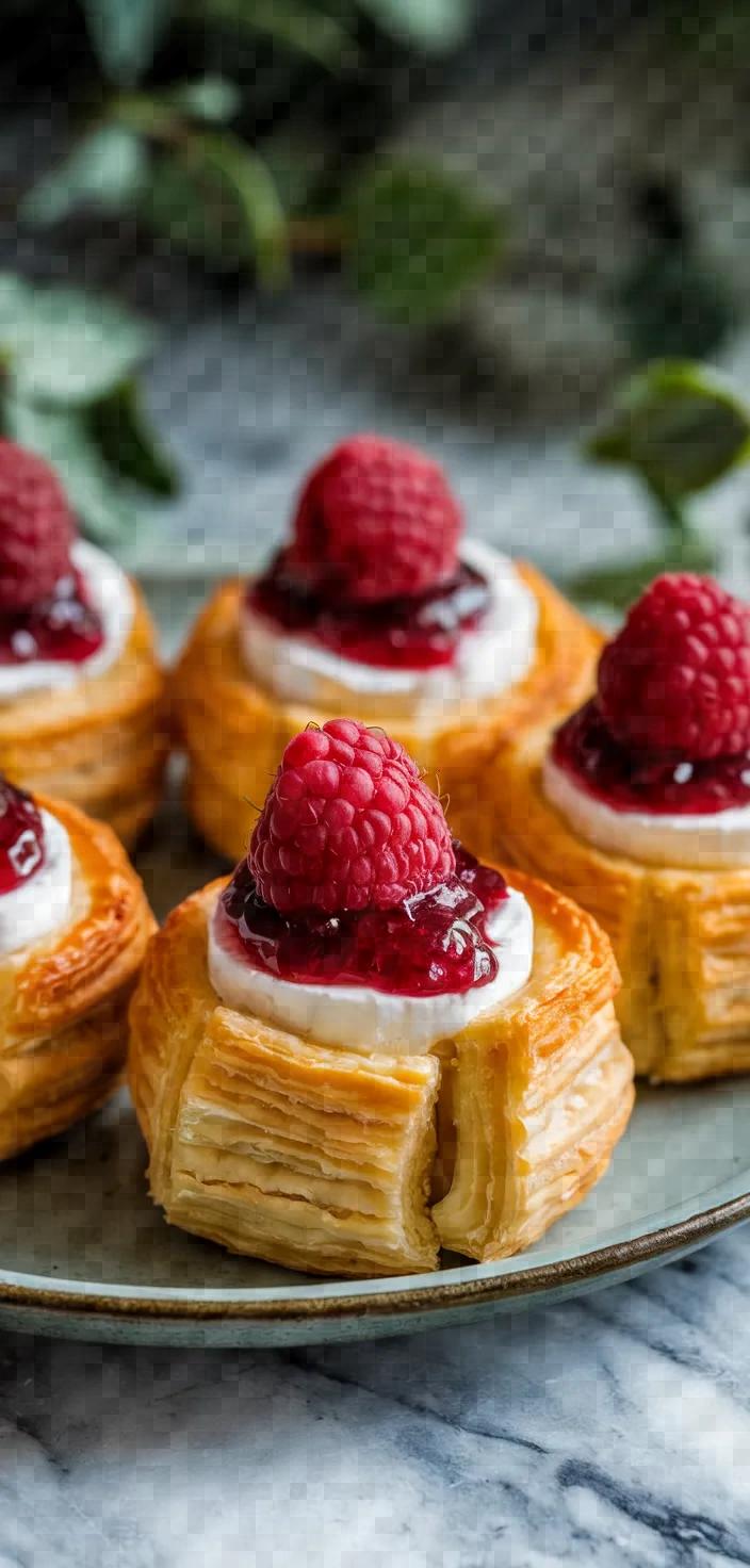 4. Romantic Raspberry Brie Bites