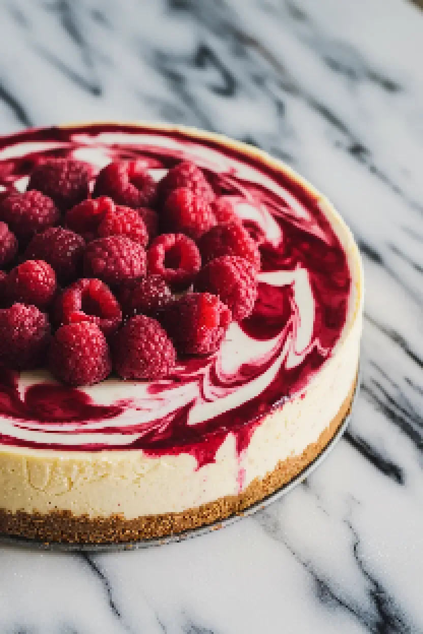 5. Valentine's Day Raspberry Cheesecake