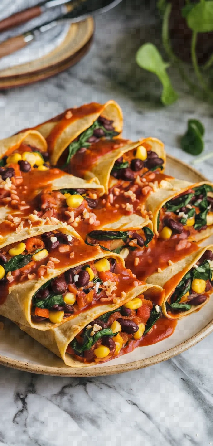 6. Plant Based Enchiladas