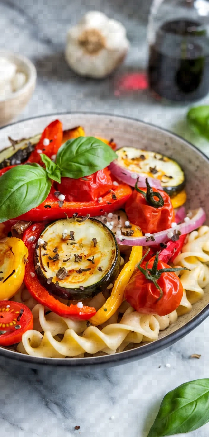 6. Veganuary Roasted Vegetable Pasta