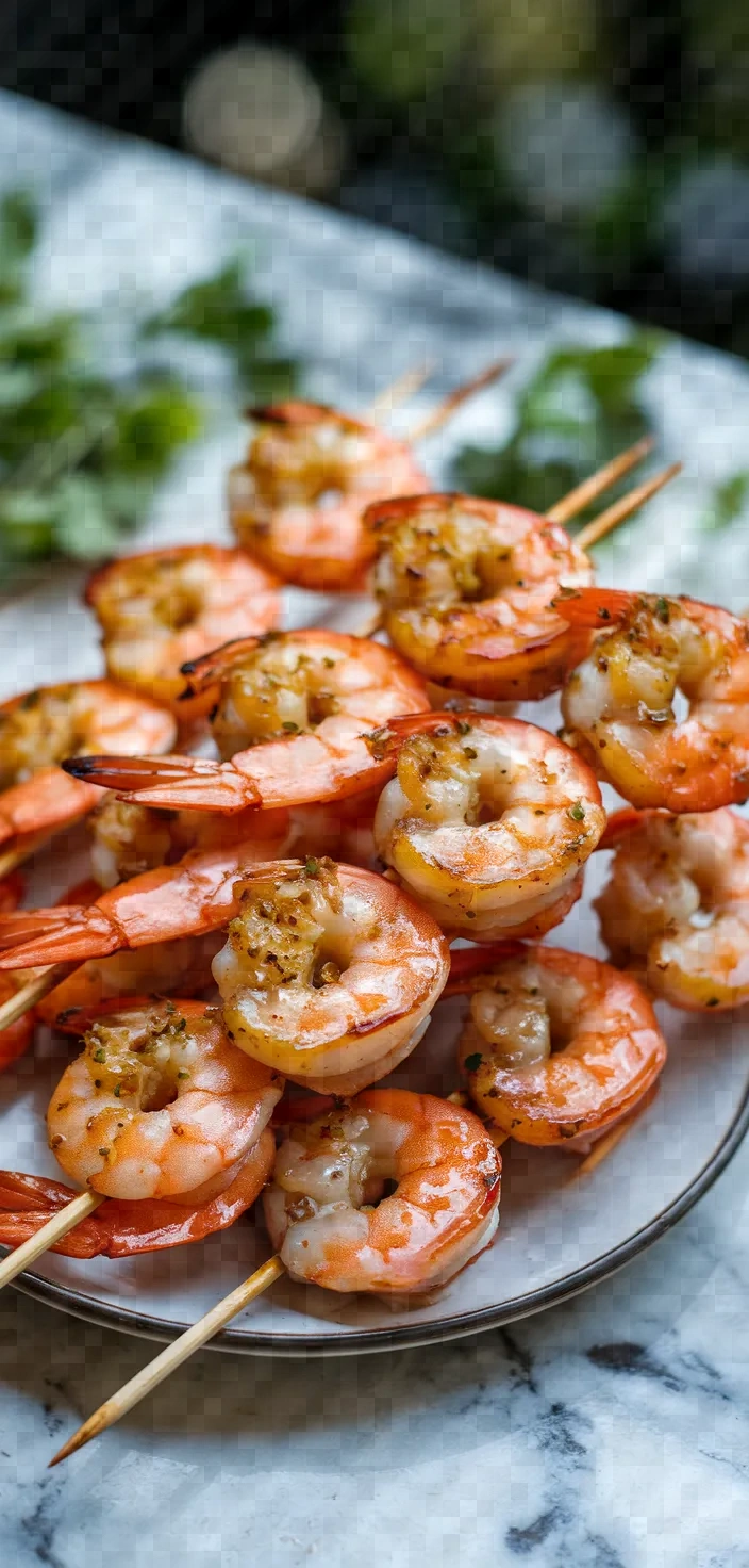 7. Spicy Honey Garlic Shrimp Skewers