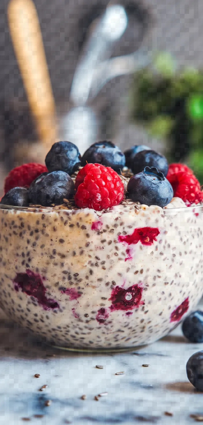 8. Chia Berry Oatmeal