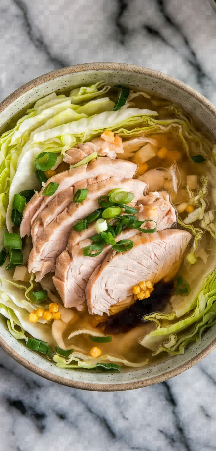 9. Asian Chicken and Cabbage Healing Soup