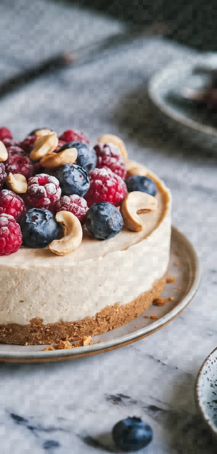 9. Cashew Cream Cheesecake