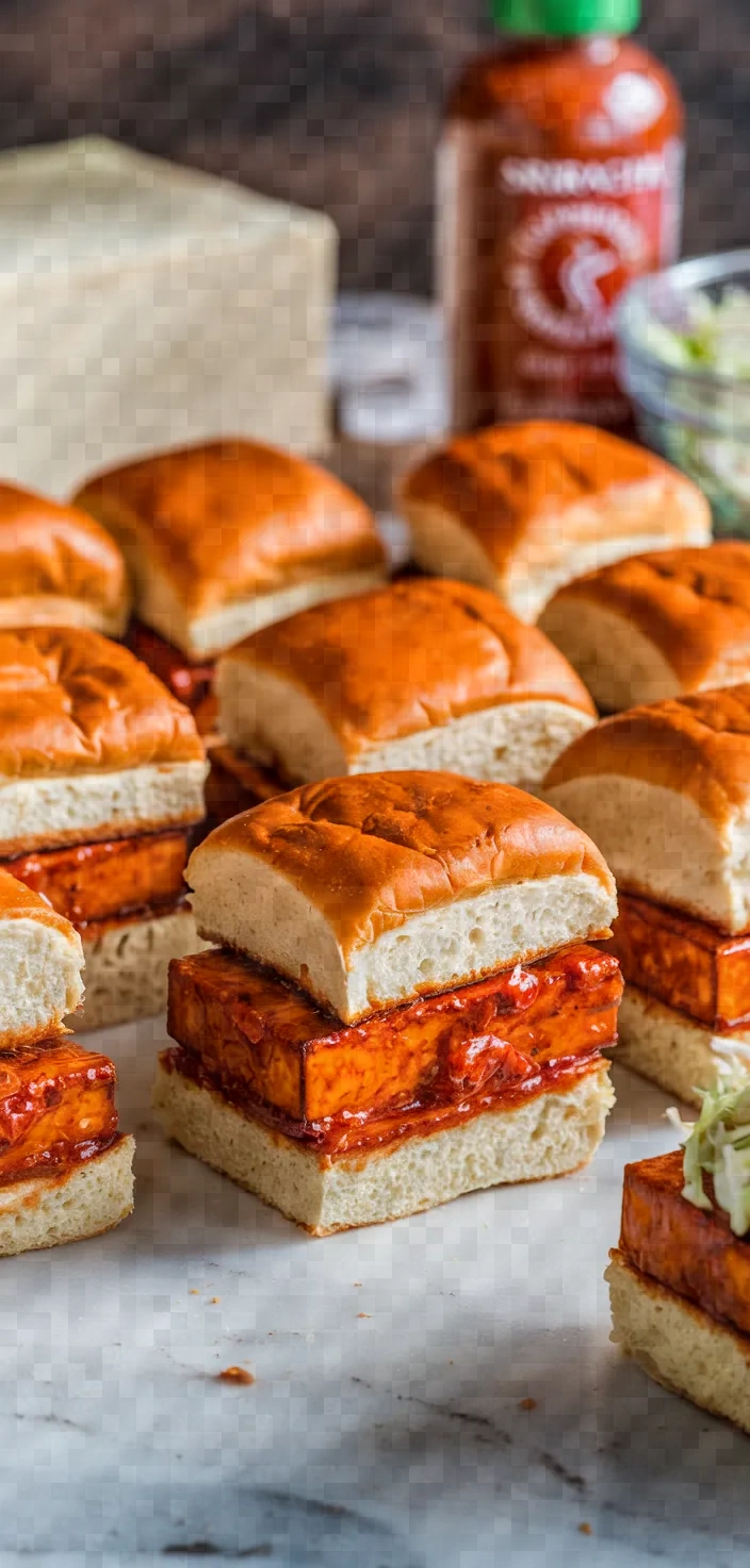 9. Spicy Sriracha Tofu Sliders