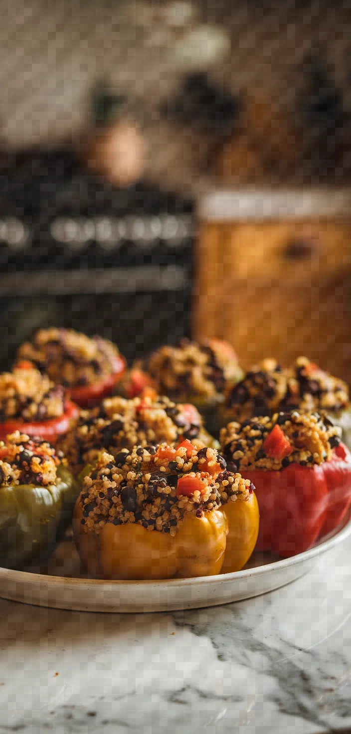 9. Veganuary Stuffed Bell Peppers