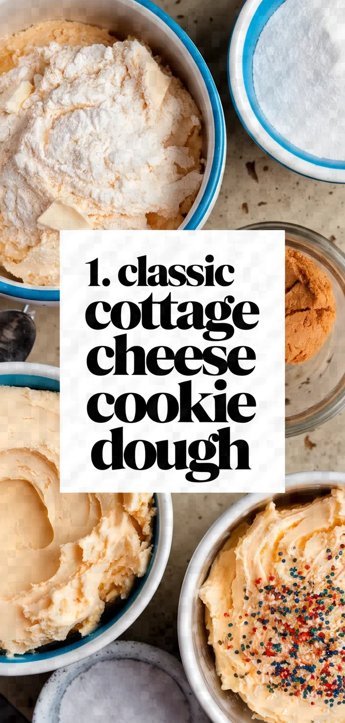 1. Classic Cottage Cheese Cookie Dough