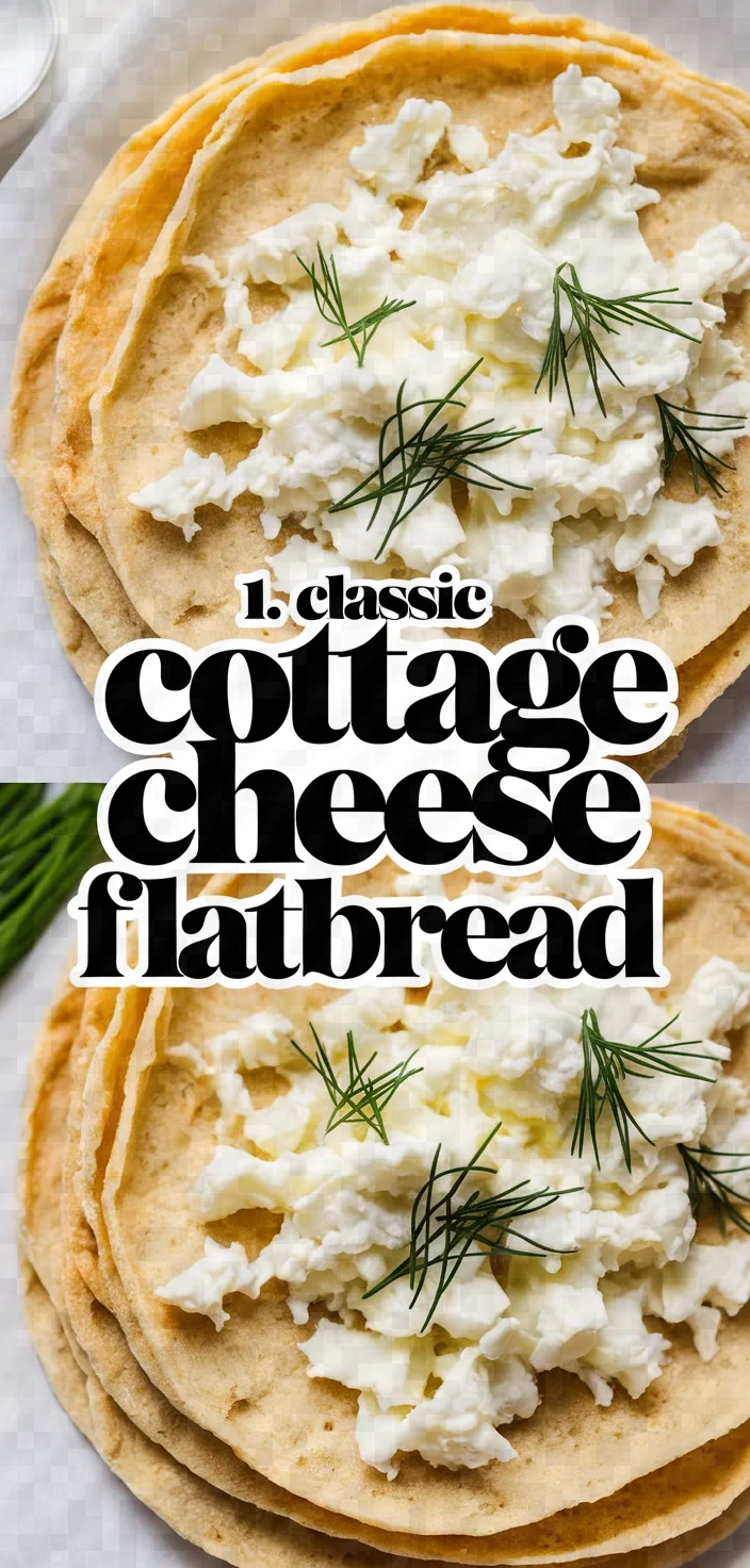 1. Classic Cottage Cheese Flatbread