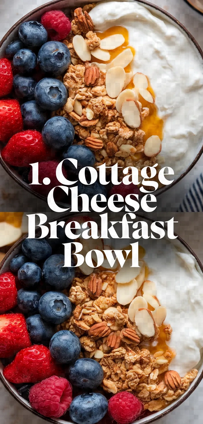 1. Cottage Cheese Breakfast Bowl