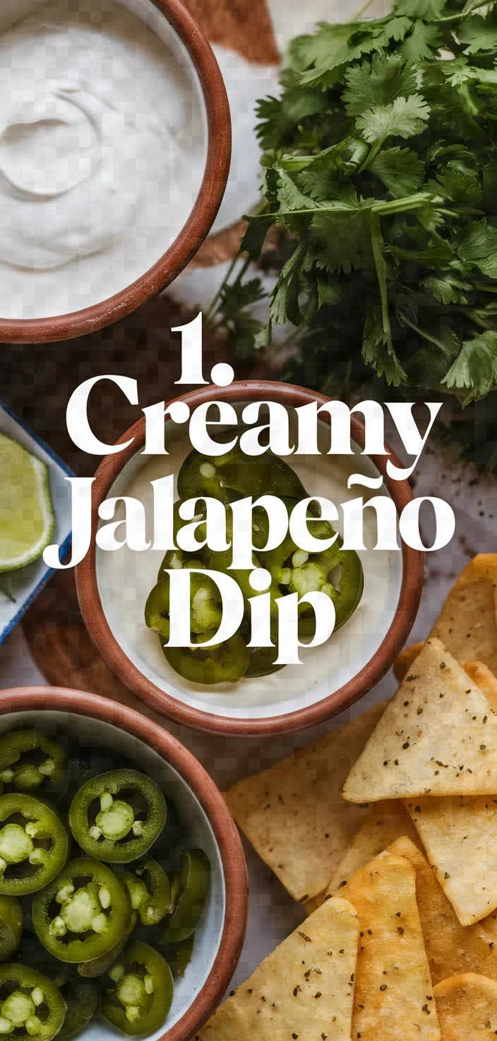 1. Creamy Jalapeño Dip