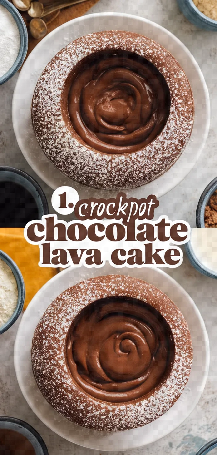 1. Crockpot Chocolate Lava Cake