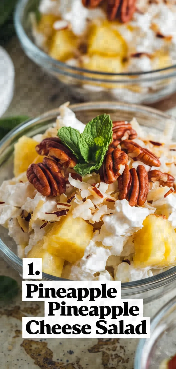 1. Pineapple Cottage Cheese Salad