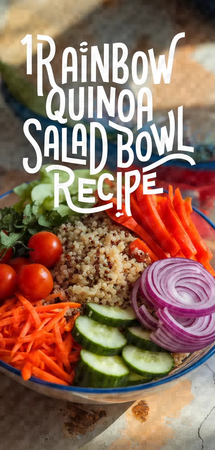 1. Rainbow Quinoa Salad Bowl Recipe