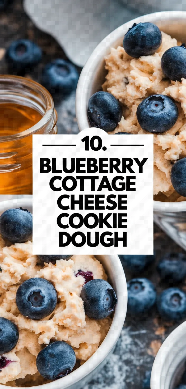 10. Blueberry Cottage Cheese Cookie Dough