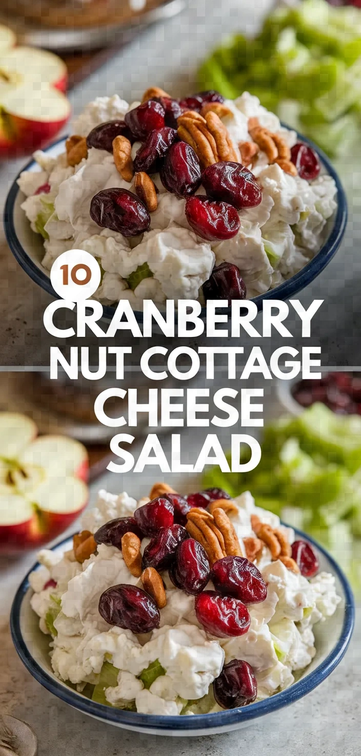 10. Cranberry Nut Cottage Cheese Salad