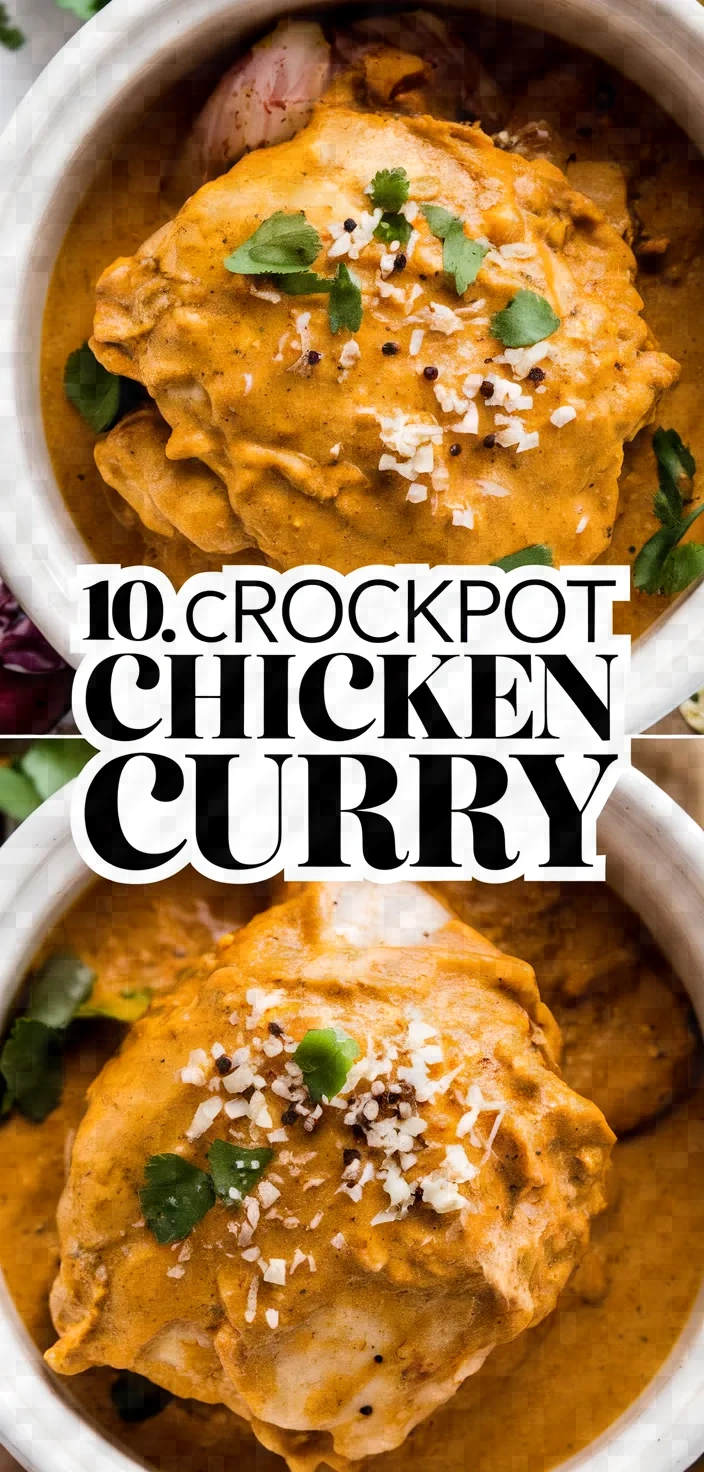 10. Crockpot Chicken Curry