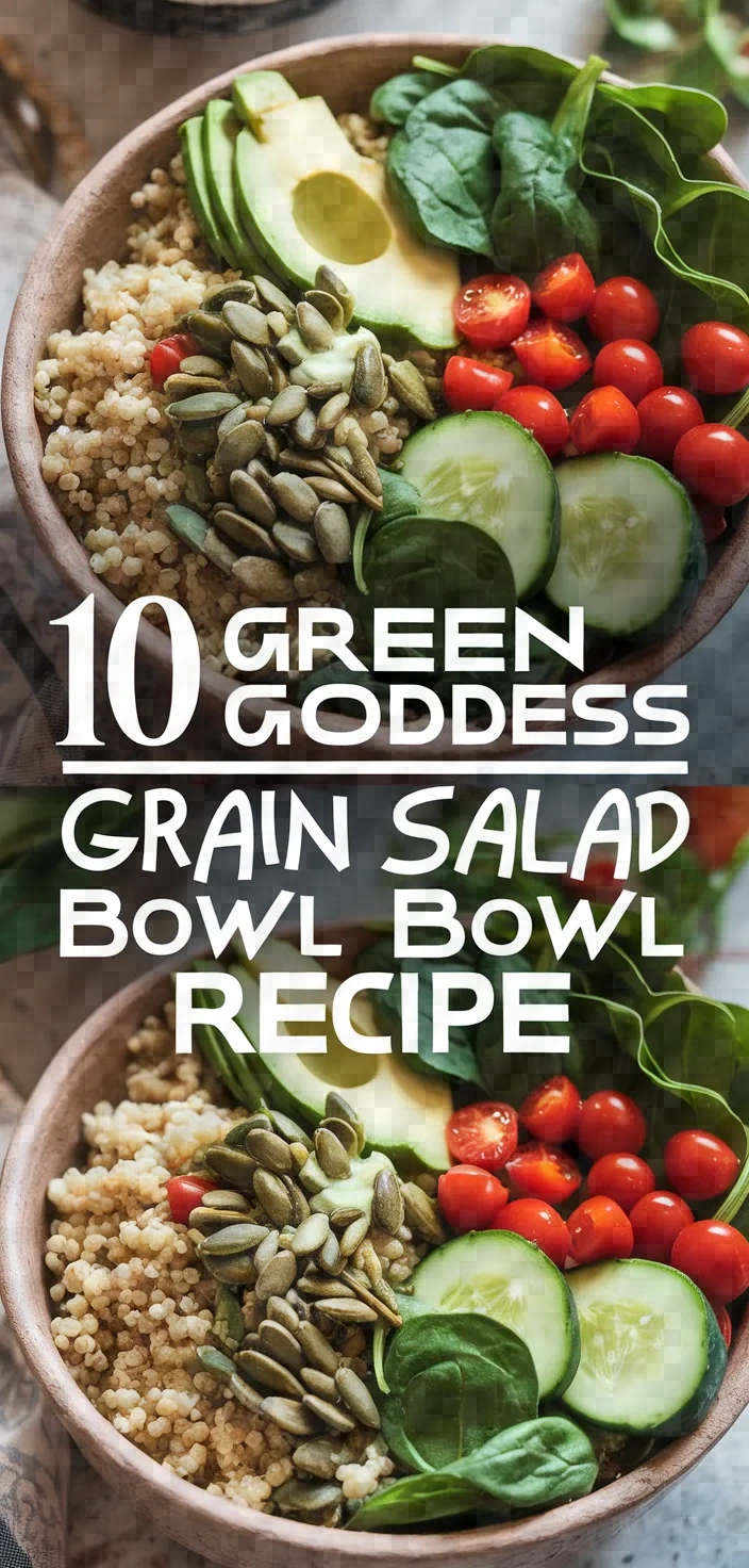 10. Green Goddess Grain Salad Bowl Recipe