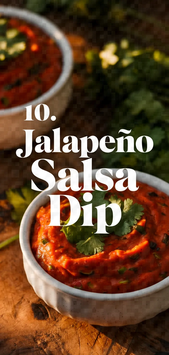 10. Jalapeño Salsa Dip