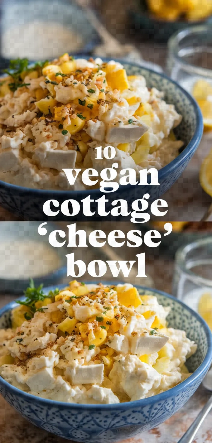 10. Vegan Cottage "Cheese" Bowl